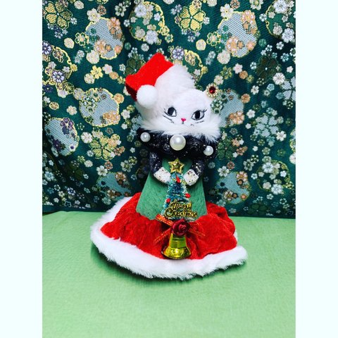 クリスマス猫　ギフト用猫　プレゼント猫　　猫グッズ