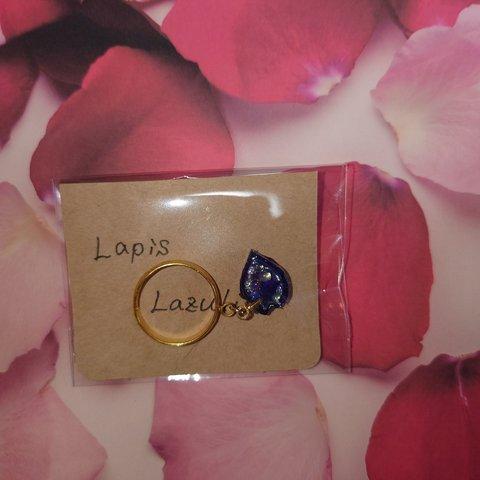 Lapis Lazuli petal gold ring 1