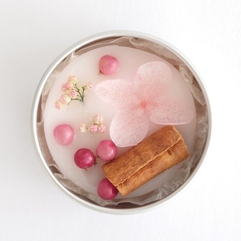 《アロマを楽しむ》春限定🌸ほんのり桜のアロマワックス缶