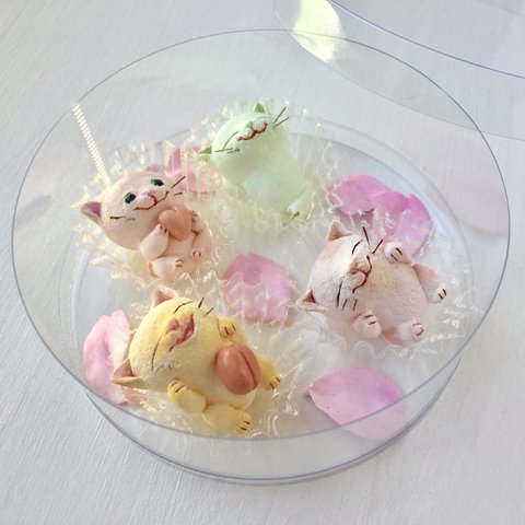 春のお菓子な猫さん4匹セット