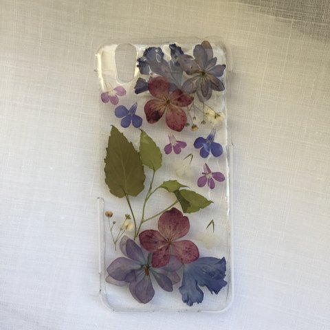 押し花 秋色iPhoneケース 191006