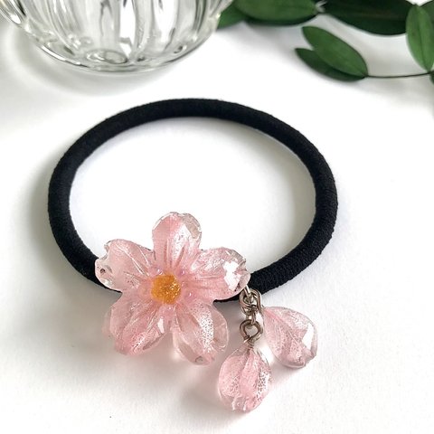 再販 桜 の ヘアゴム 紫陽花 ヘアアクセサリー