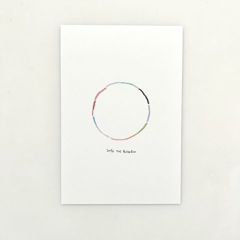 9、Rainbow circle　ポストカード ３枚セット