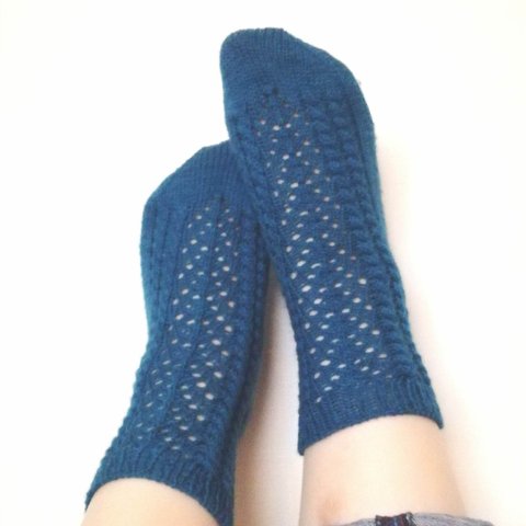 〈編み物パターン〉Ayumi socks(日本語文章)