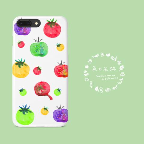 【 全機種対応 】 夏野菜モチーフ / Android / iPhone スマホケース / 水彩 / カラフルプチトマト