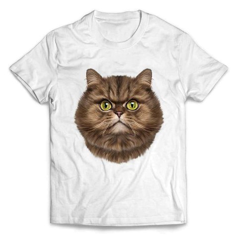 半袖Tシャツ 【ペルシャ猫 ねこ こねこ 子ネコ 仔猫】 by FOX REPUBLIC