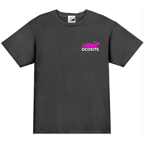 ［OCOSITE］5oz オコシテワンポイント(ワニピンク)Tシャツ 半袖 面白い おもしろ プレゼント