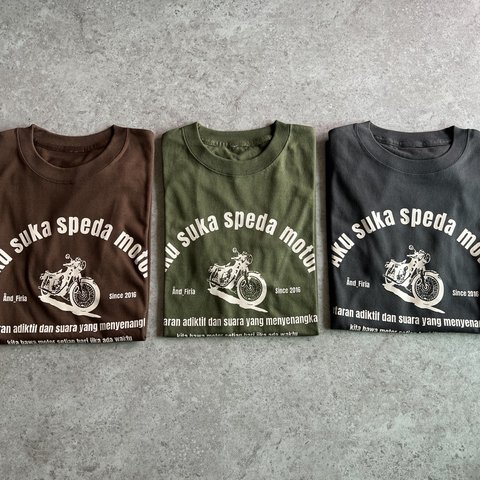 originalバイクTシャツ「cafe style」