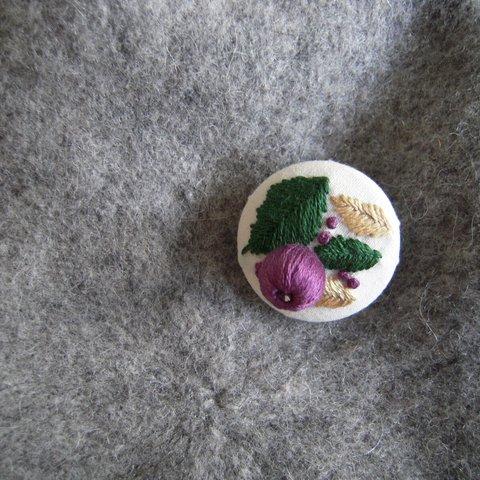 秋の実りのブローチ_#126_fall fruit brooch