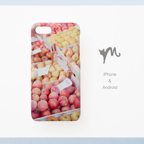 「りんごマーケット」スマホケース / iPhone & Android【受注制作】