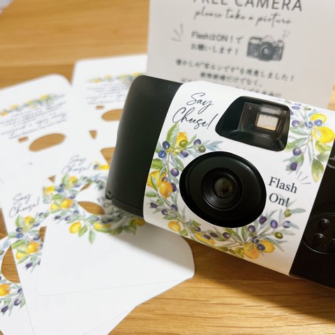 写ルンです レモンver. インスタントカメラ カメラカバー 結婚式アイテム