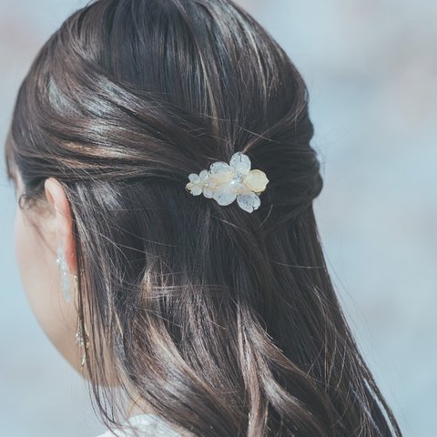 本物の桜ヘアクリップ　〜ソメイヨシノ