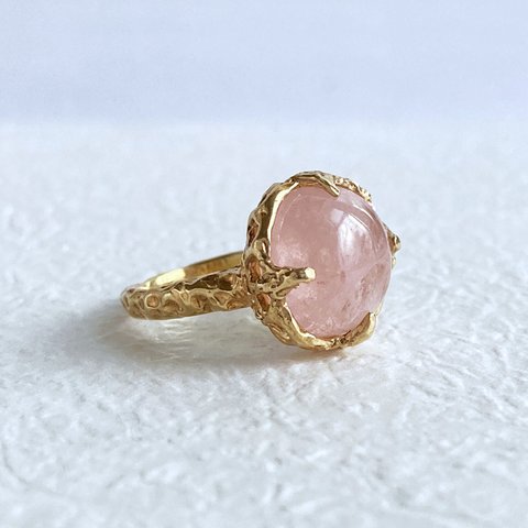 モルガナイトのリング【Melty ring＜Morganite＞】