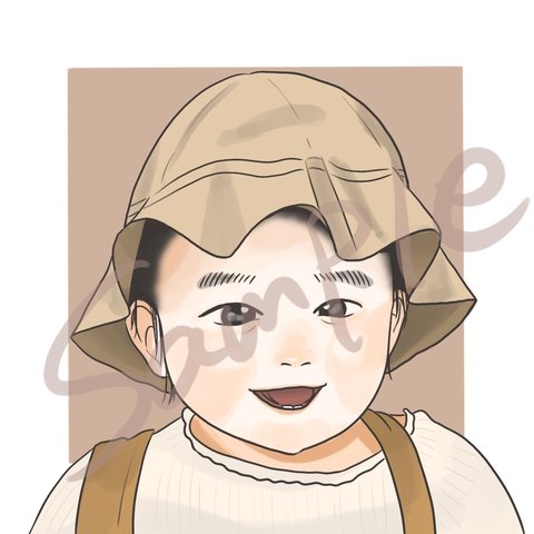 お子さんの似顔絵