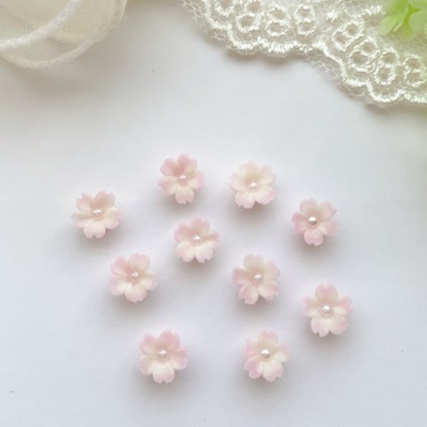 桜　  ハンドメイド パーツ    ネイルサイズ　3D 材料  2 