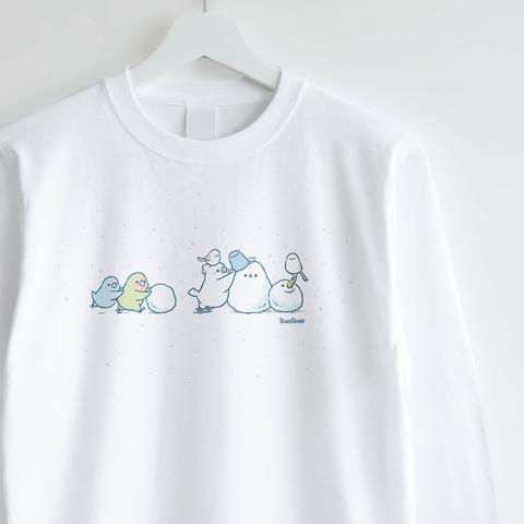 長袖Tシャツ（雪だるまを作ろう）