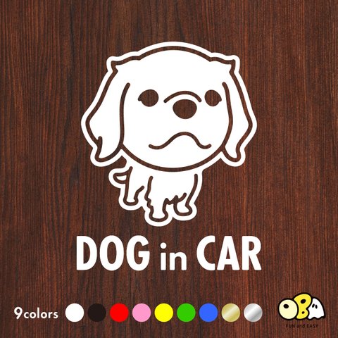 DOG IN CAR/ゴールデンレトリバー カッティングステッカー KIDS IN CAR・BABY IN CAR・SAFETY DRIVE