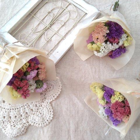 ＊dried flower petit bouquet💐カラフルスターチス〜ドライフラワー 母の日 新生活 ウェディング