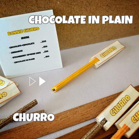 再販×2♛︎【CHURRO】〈chocolate in plain〉