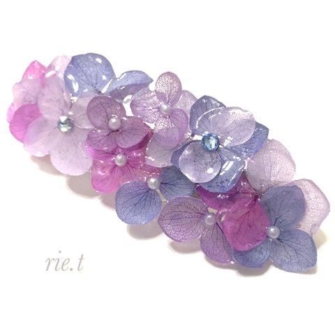    【rie.t】紫陽花バレッタ