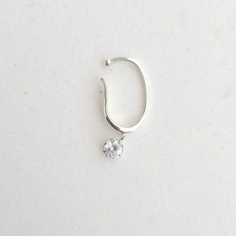 <Herz> CZ wide Earcuff / SV925≪送料無料≫ KY-033C