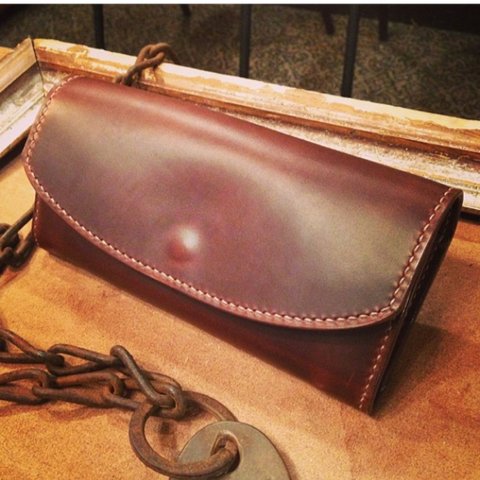  ITALIAN LEATHER LONG WALLET type2