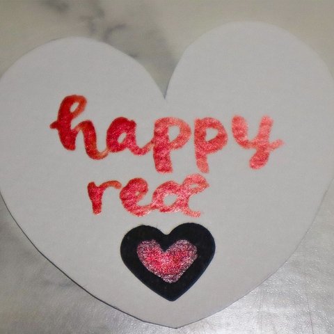 キラキラ絵の具・インク happy red