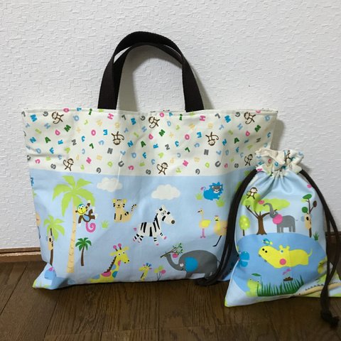 ★入園、入学★レッスンバッグ、巾着セット  