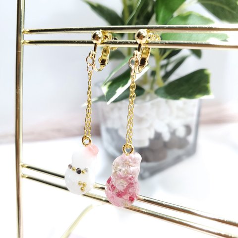 レジン レジンアクセサリー    アクセサリー    ゴールド  イヤリング  ハンドメイド ハンドメイドアクセサリー    レジンイヤリング  ドライフラワー