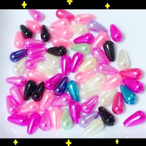 【新商品】❤１０ｇ❤しずく パールビーズｍｉｘ