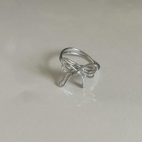 ribbon ring / silver 9号