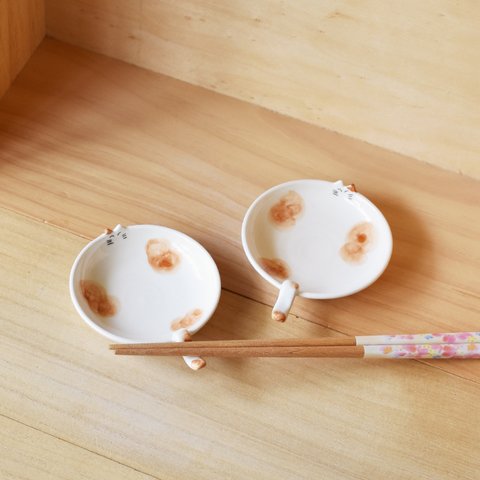 （再販）しっぽ豆皿　茶ブチネコ