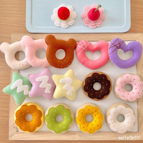 選べるドーナツ🍩ドーナツ屋さん♡フェルトままごと