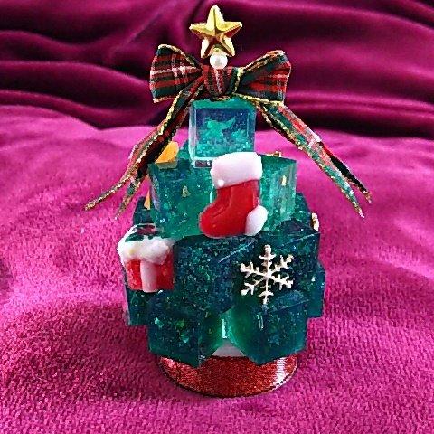 cubeのクリスマスツリー(LEDライト付き)