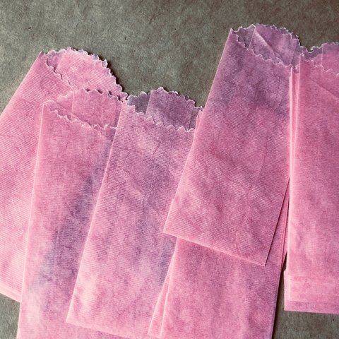 グラシン紙 小袋 ピンク20枚セット