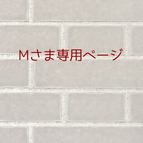 ◈Mさま専用ページ◈