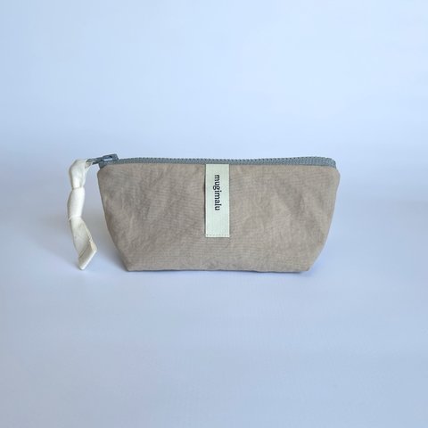 poitto16 マチ５ 天然色素染NYLON POUCH ..Common Fig..