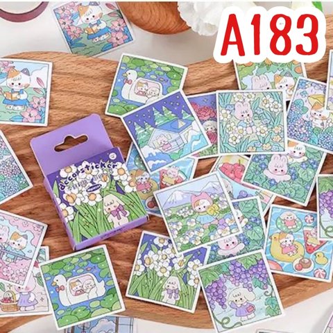 A183♡ 海外♡Wind of season♡パープル♡フレークシール