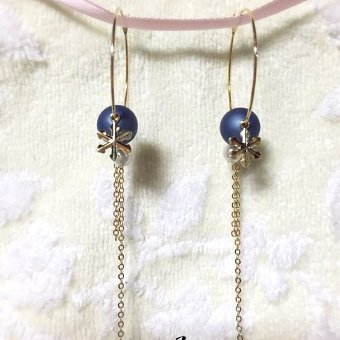 スノー　フープピアス