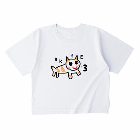 nkfE:3/オーバーサイズ/ビッグシルエット/Tシャツ/イエローキャット/レディース