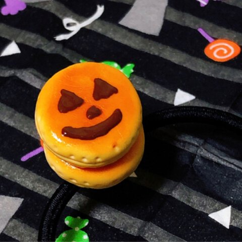 ☆送料無料☆   ハロウィンおばけパンケーキヘアゴム