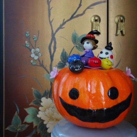 樹脂粘土で作ったハロウィンかぼちゃ