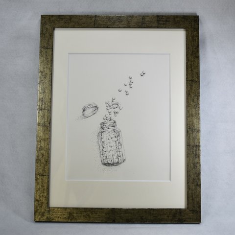 【sale】飛び出した　ペン画