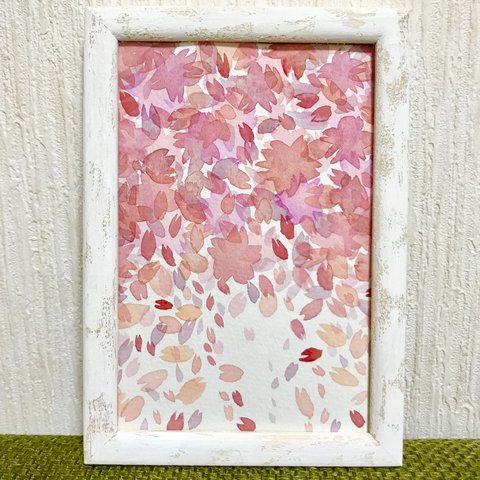 桜吹雪2 原画　絵画