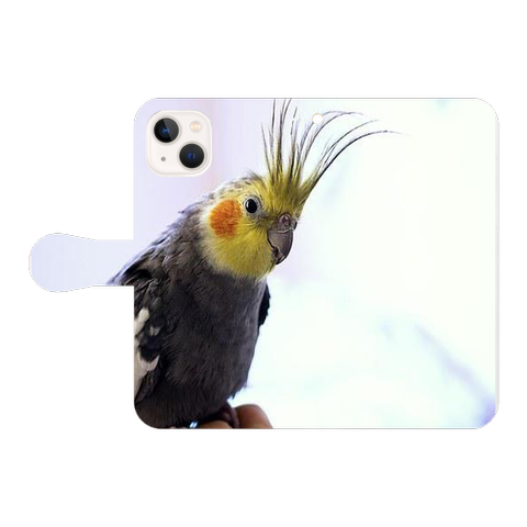 オカメインコ 鳥 動物 スマホケース 手帳型 Grou000139