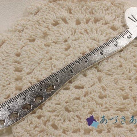 300円　2本セット　猫フェイスの小さな定規　125x30x1.5mm【d7】