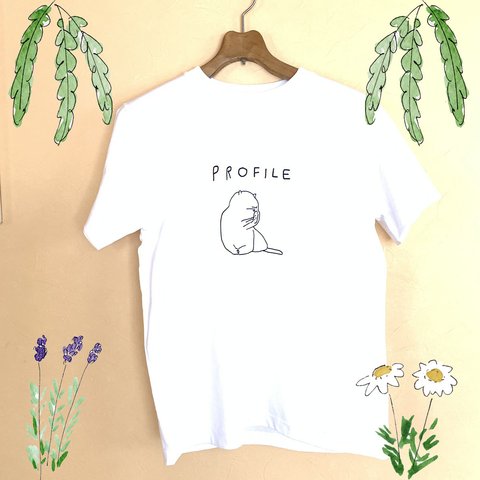 エキゾのPROFILE＊Tシャツ＊Mサイズ＊ホワイト