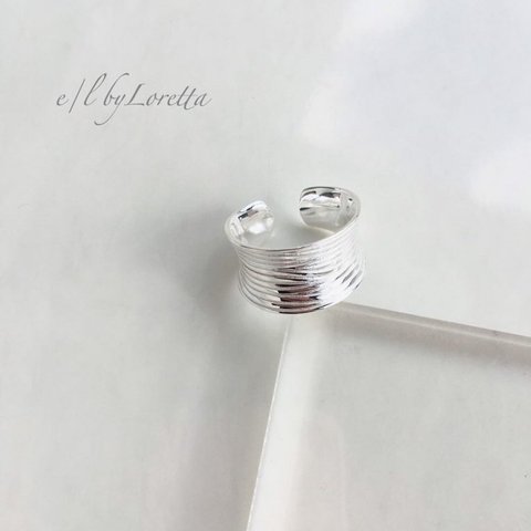 Silver925 thick line Ring