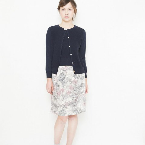 【special price】flower skirt Onepiece navy