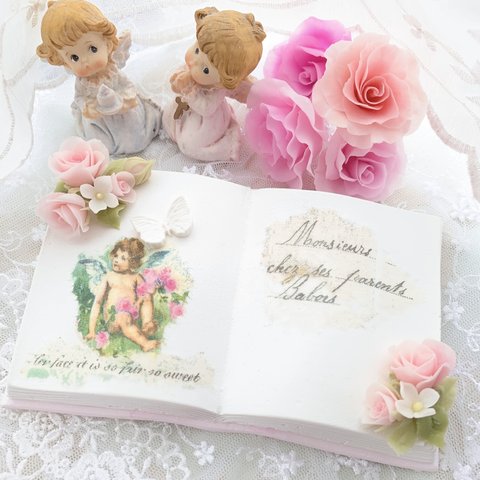 🌹ミニ薔薇と天使のアロマストーン絵本👼🏻💞✨